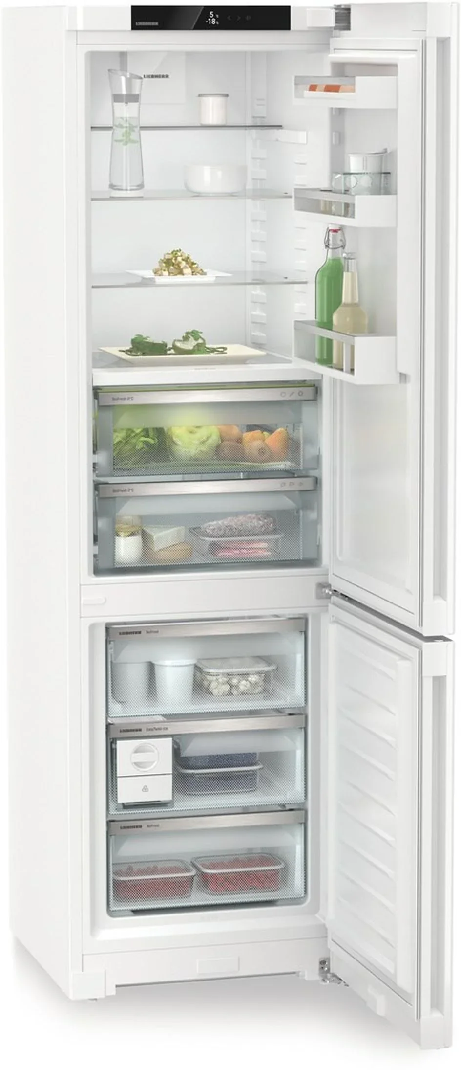 Liebherr Plus CBNa572i Freestanding White Frost Free 70/30 Fridge Freezer - Image 2