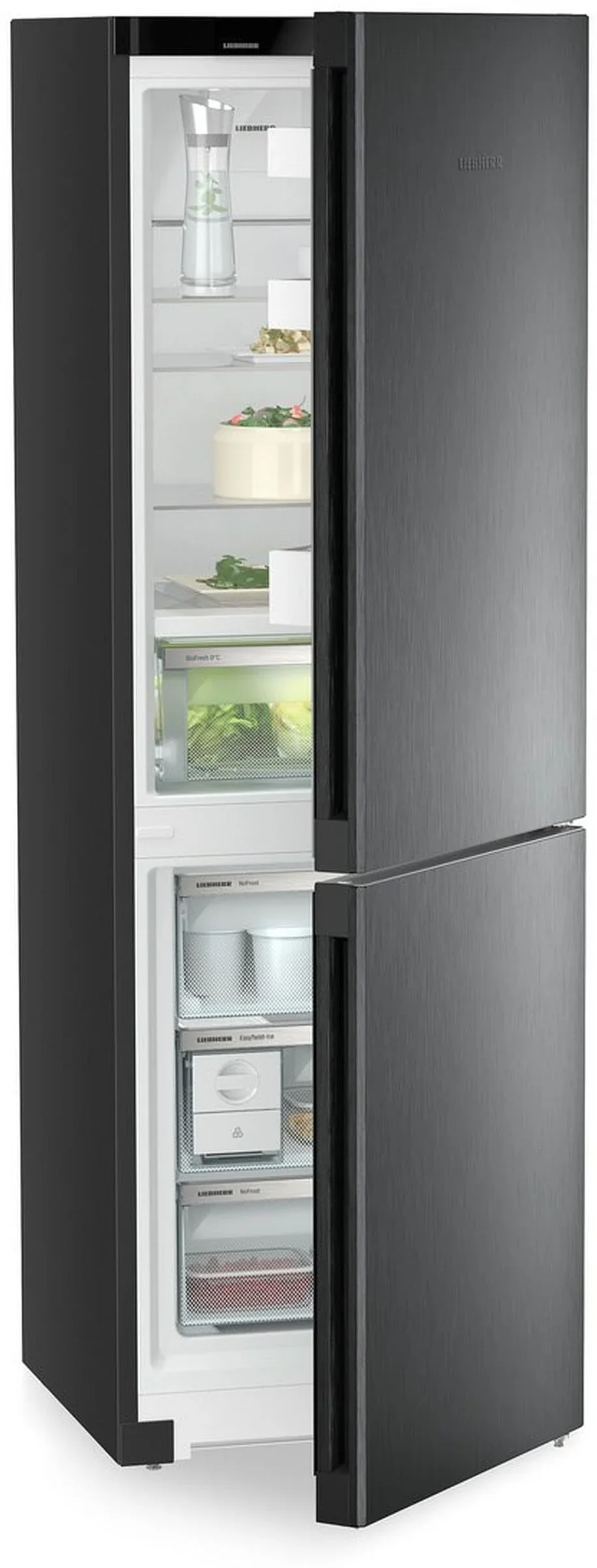 Liebherr Plus CBNbda5223 Freestanding 70/30 Frost Free Black Steel Fridge Freezer - Image 3