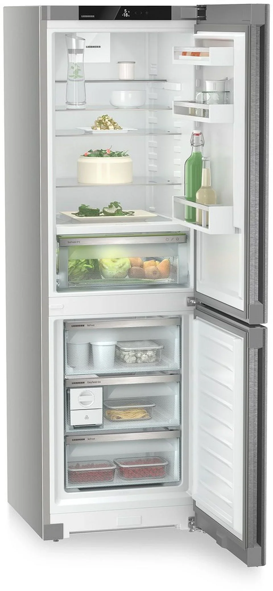 Liebherr Plus CBNsda5223 Freestanding Stainless Steel 70/30 Frost Free Fridge Freezer