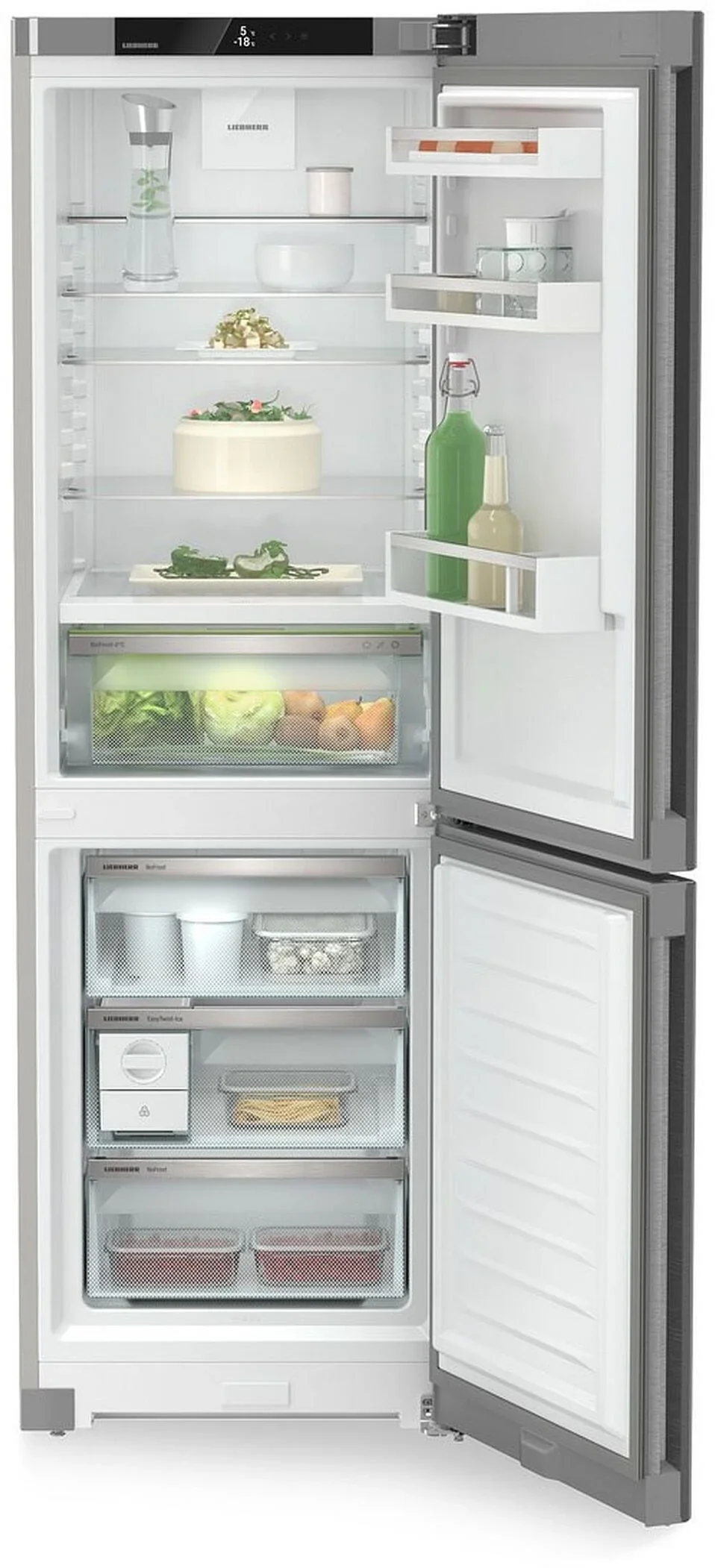 Liebherr Plus CBNsda572i Freestanding Stainless Steel 70/30 Frost Free Fridge Freezer - Image 5