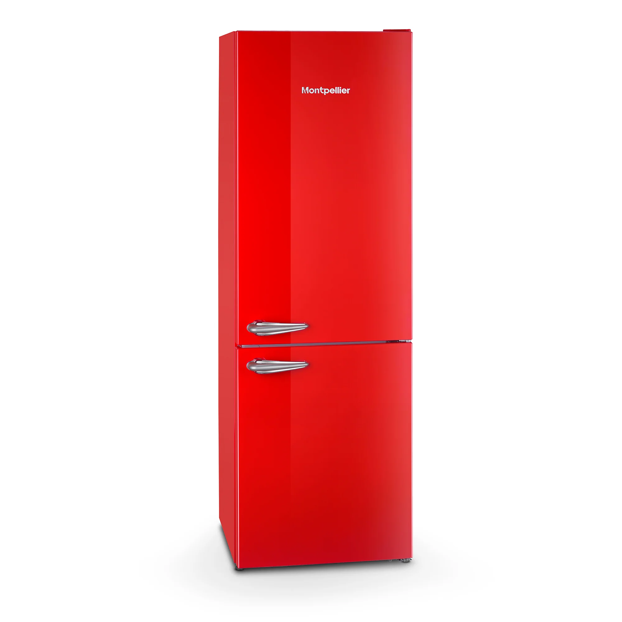 Montpellier MAB386ER Retro Frost Free Fridge Freezer Red - Image 2