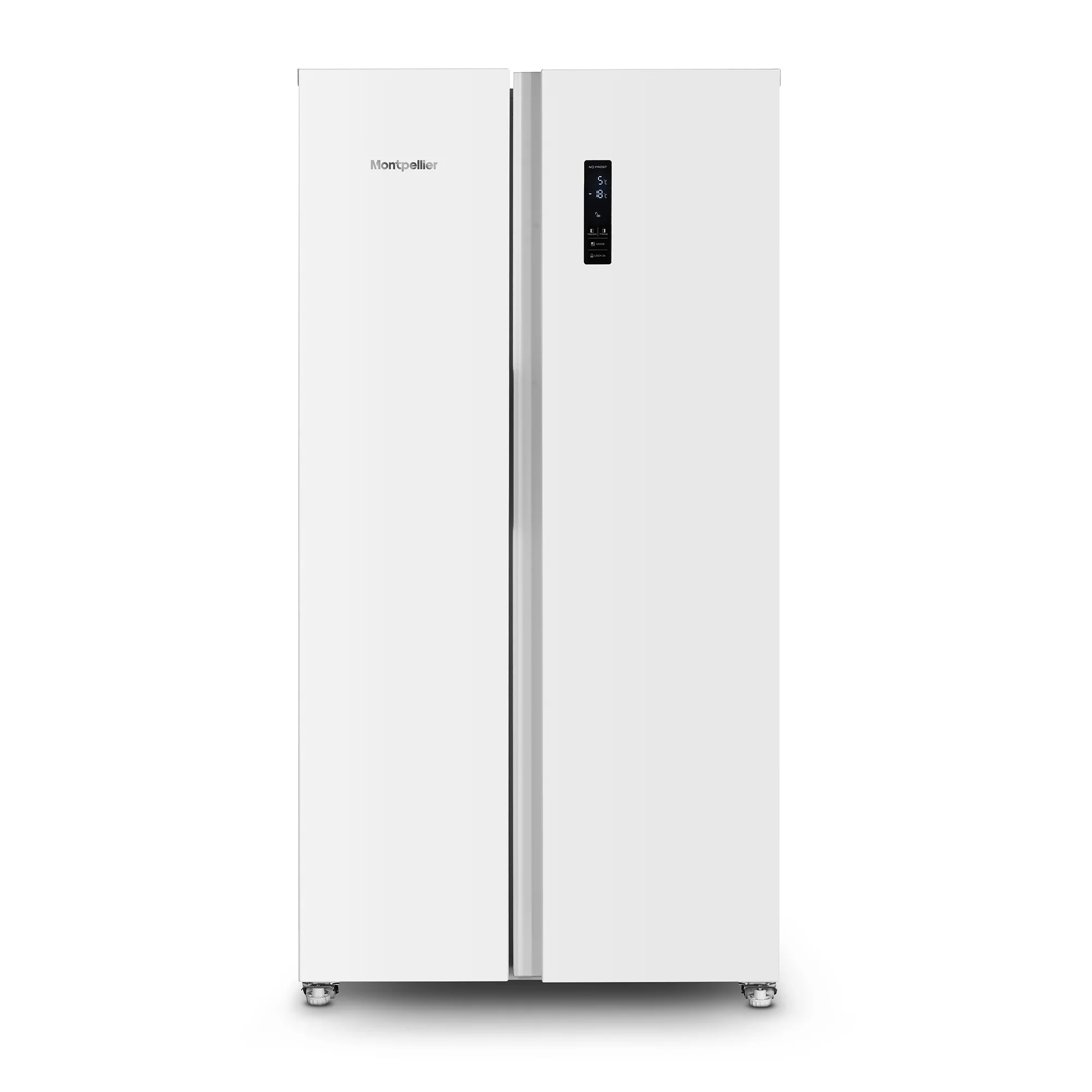 Montpellier MSBS442W White American Fridge Freezer