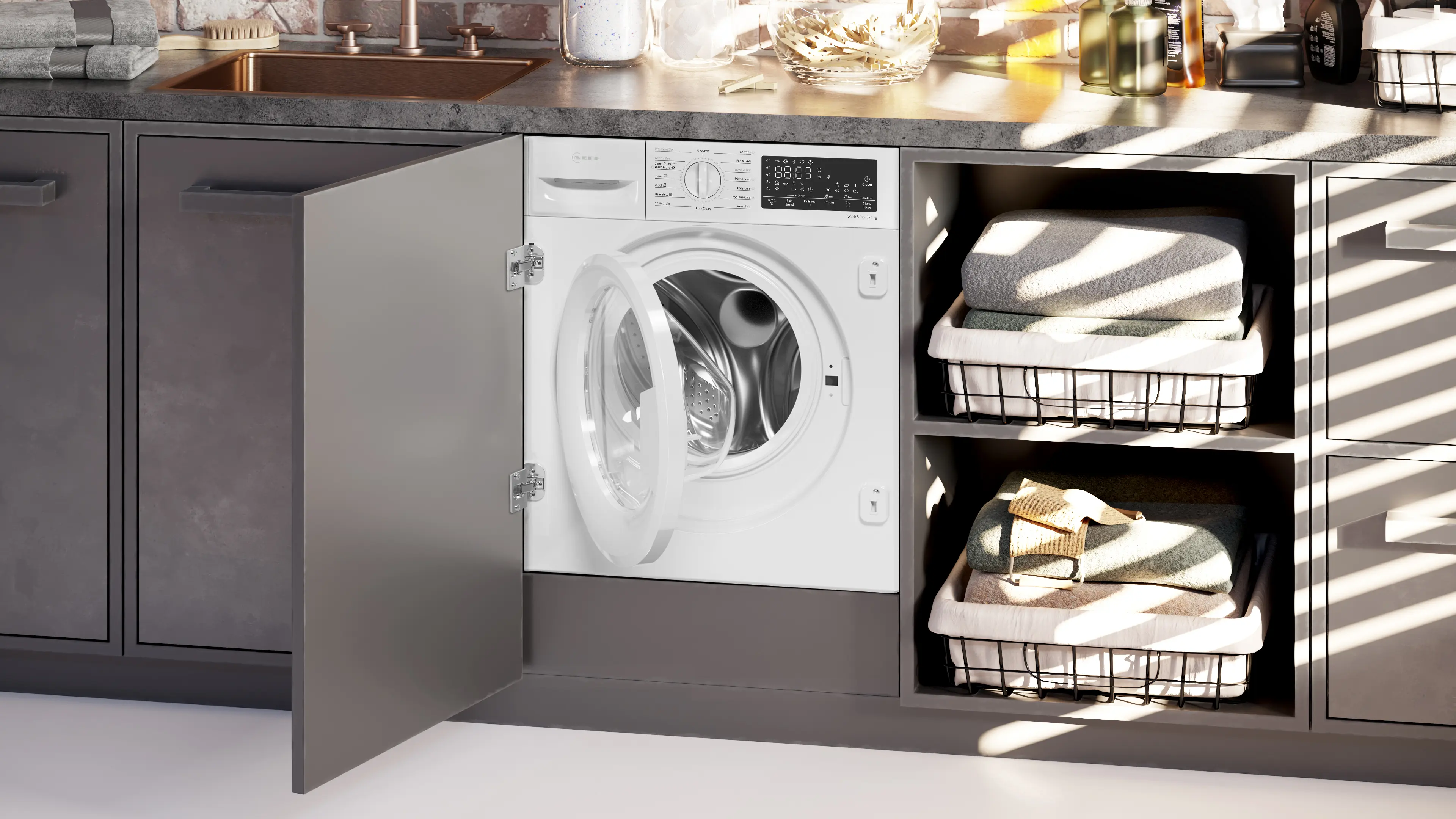 Neff N50 V8540X0GB 8/5kg 1400rpm Integrated Washer Dryer - Image 5