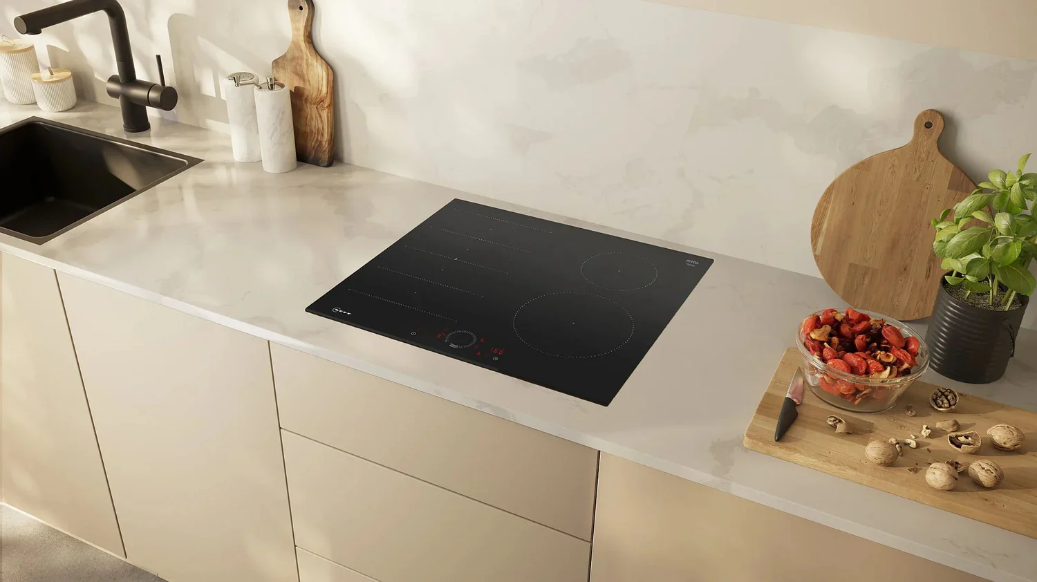 Neff N70 T66FHE4L0 60cm Black Induction Hob - Image 4