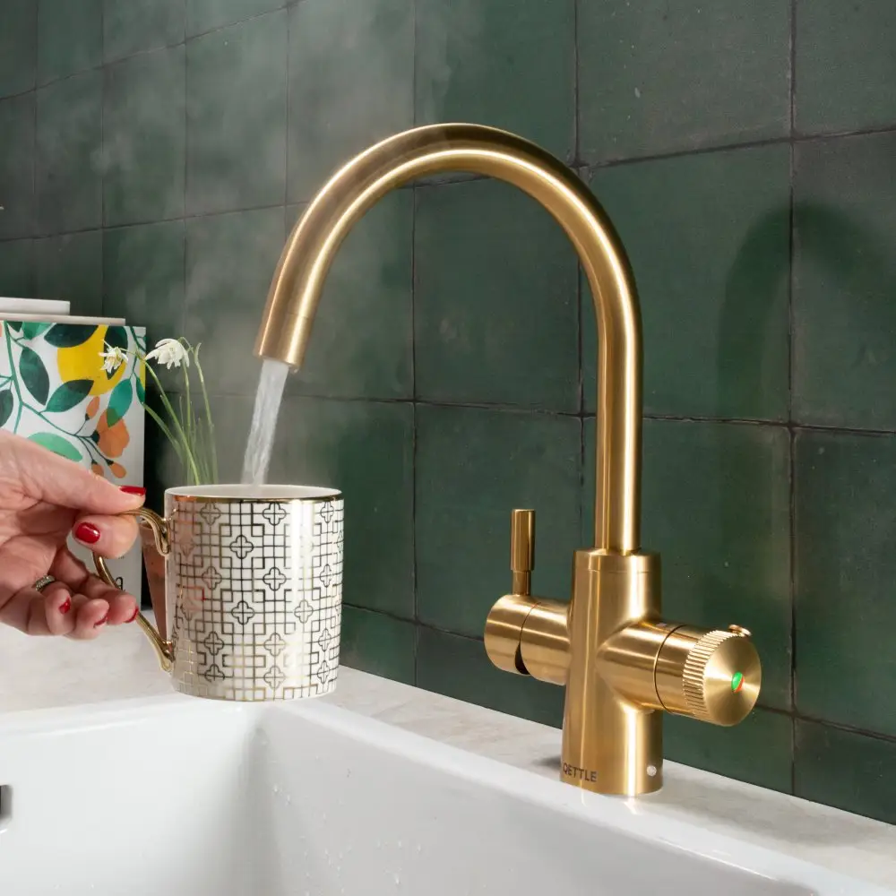 QETTLE Original 4 in 1 Boiling Water Tap 2 Litre - Gold - Image 2