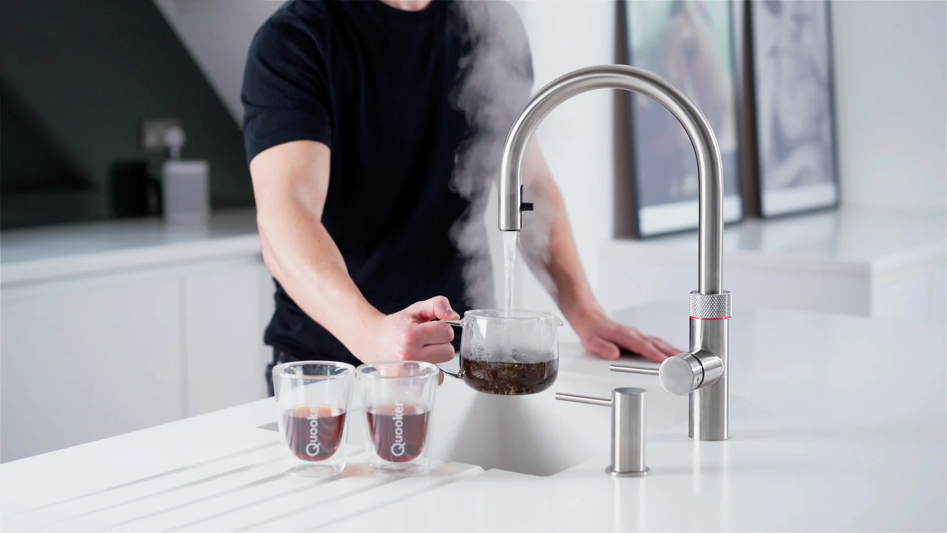 Quooker 3 in 1 Flex Stainless Steel PRO3 Boiling Water Tap + CUBE - Image 2