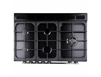 Rangemaster Encore Deluxe 100cm Dual Fuel Range Cooker Ivory with Chrome - Image 3