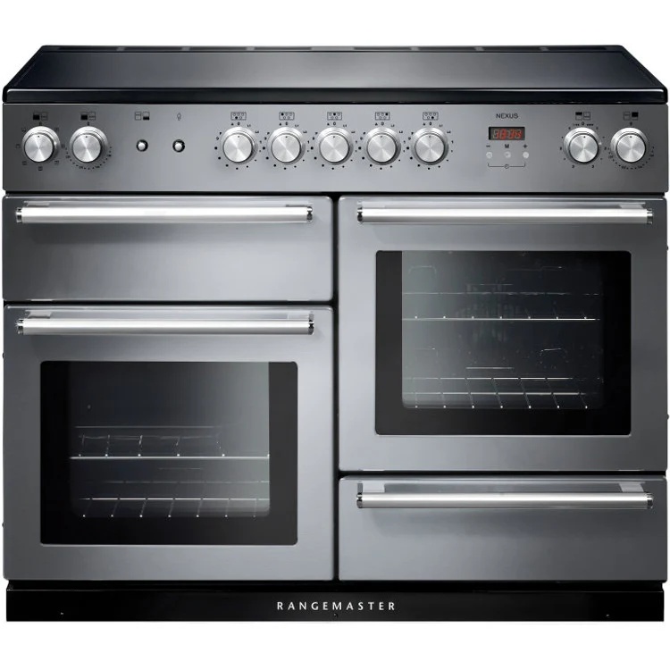 Rangemaster Nexus 110cm Induction Range Cooker Stainless Steel with Chrome