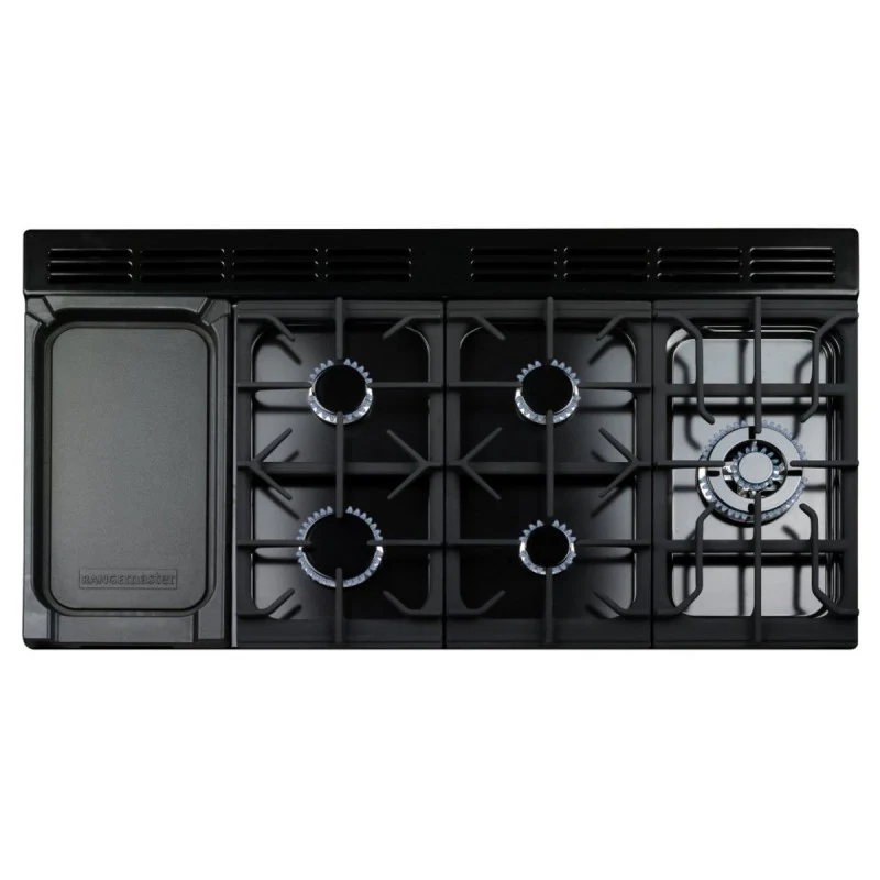 Rangemaster PDL110DFFSL/C Professional Deluxe 110cm Dual Fuel Range Cooker Slate with Chrome - Image 2