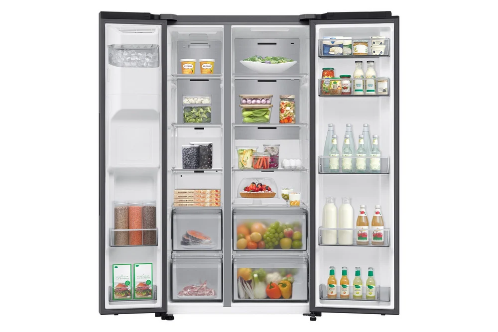 Samsung Bespoke AI Series 7 SpaceMax Silver Plumbed RS70F66KCTEU American Fridge Freezer - Image 4