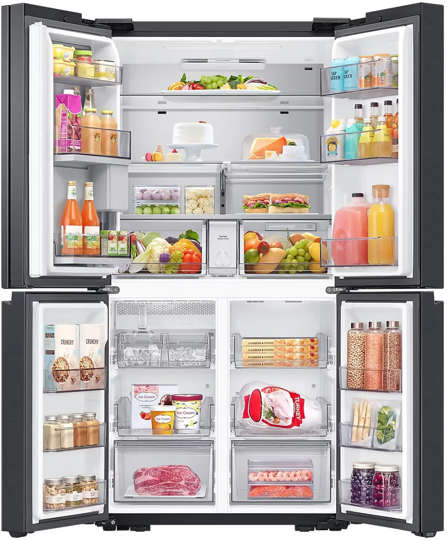 Samsung Series 9 Beverage Centre⢠RF65DG960EB1EU Black Plumbed In American Fridge Freezer - Image 4
