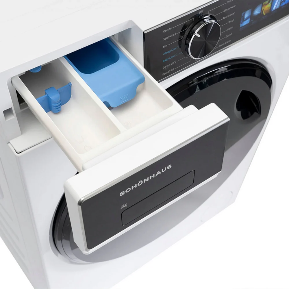 Schönhaus WMSF01814AW 8kg 1400rpm Washing Machine - Image 6
