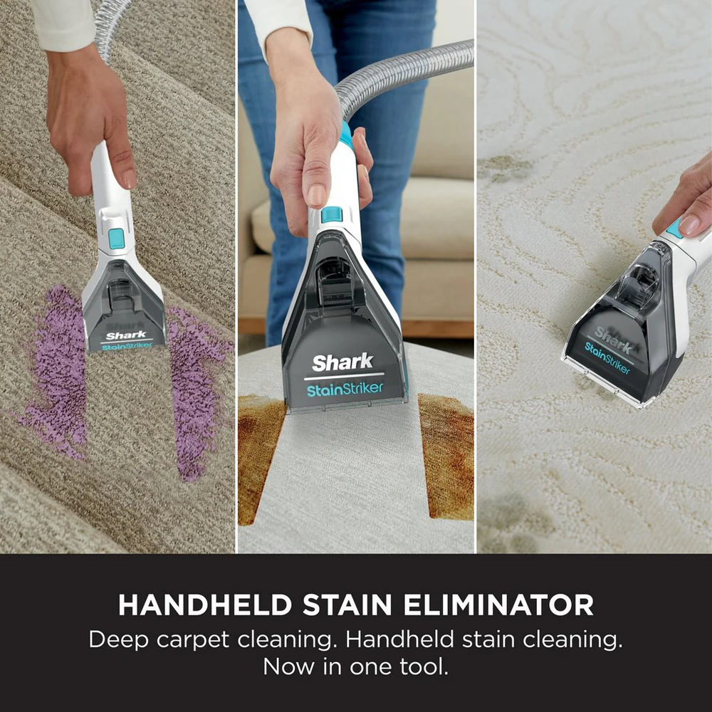 Shark EX200UK CarpetXpert Deep Carpet Cleaner with Built-In StainStriker - Rotator White - Image 3
