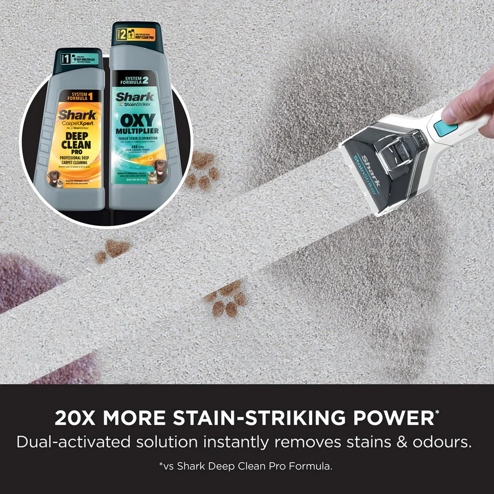 Shark EX200UK CarpetXpert Deep Carpet Cleaner with Built-In StainStriker - Rotator White - Image 5