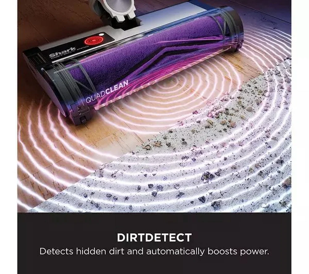 Shark IW3510UK Shark Detect Pro Cordless Vacuum Cleaner Auto-Empty System 1.3L  - 60 Minutes Run Time - White/Ash Purple - Image 8