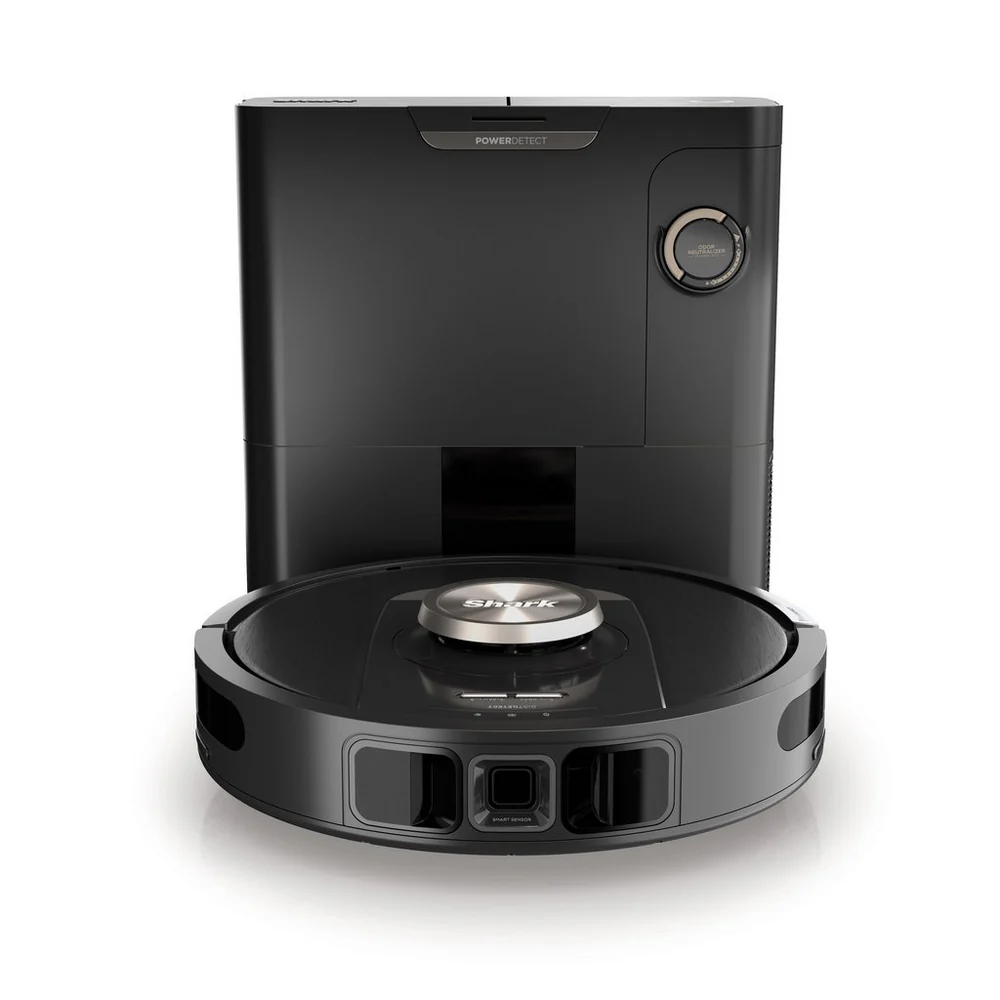Shark RV2820VEUK PowerDetect Self-Empty Robot Vacuum - 100 Min Minutes Run Time - Black