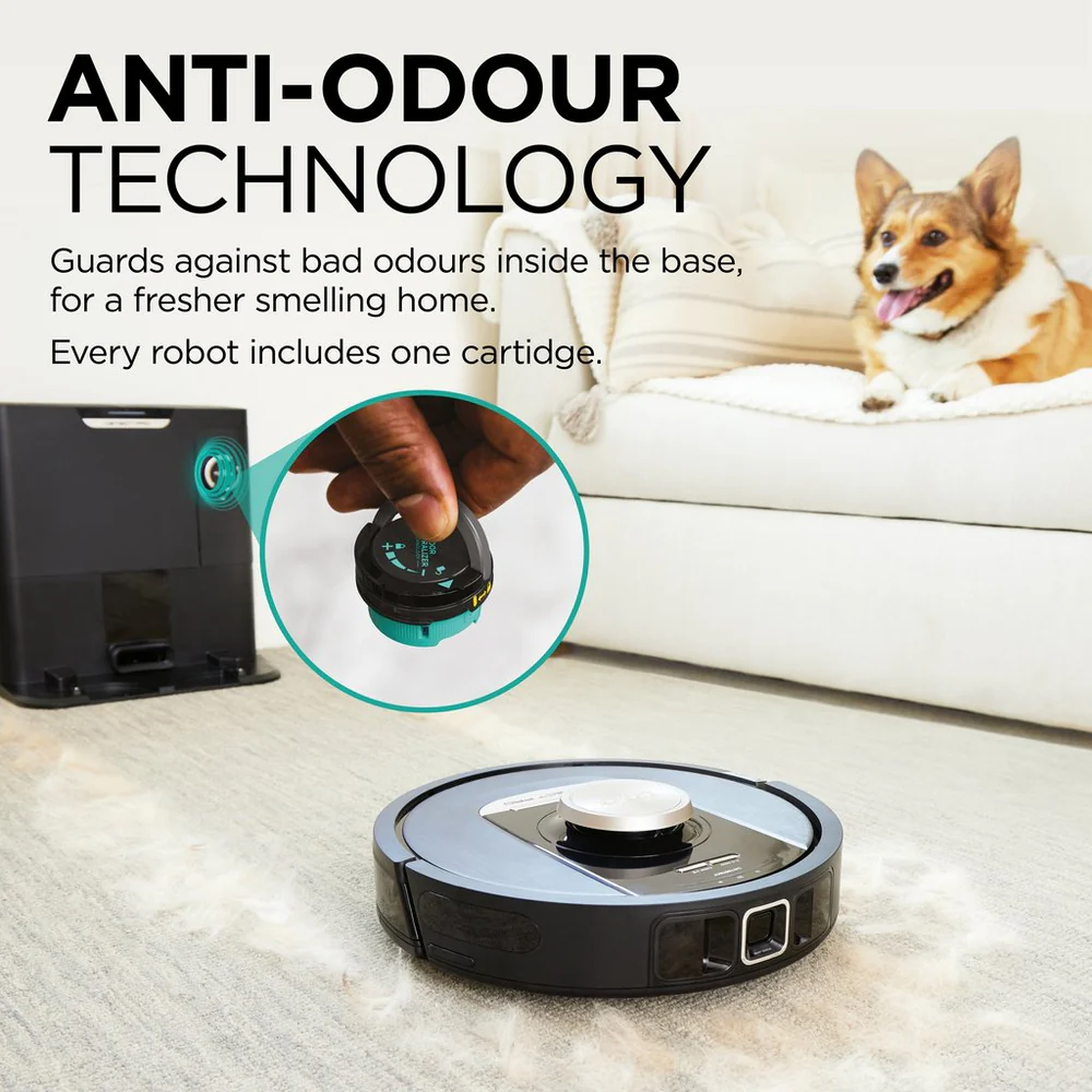 Shark RV2820VEUK PowerDetect Self-Empty Robot Vacuum - 100 Min Minutes Run Time - Black - Image 5