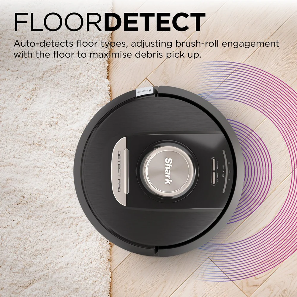Shark RV2820VEUK PowerDetect Self-Empty Robot Vacuum - 100 Min Minutes Run Time - Black - Image 6