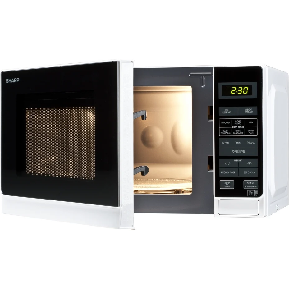 Sharp R272WM 20 Litre Single Microwave White - Image 3