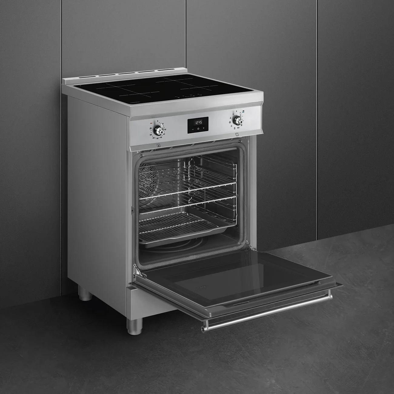 Smeg Concert Classic C6IPXT2 Single Cavity Induction Range-Style Cooker Stainless Steel - Image 3