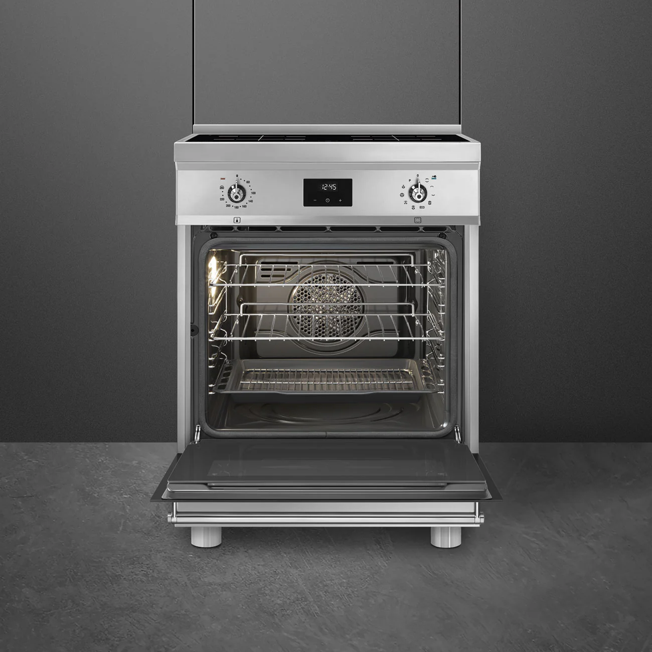 Smeg Concert Classic C6IPXT2 Single Cavity Induction Range-Style Cooker Stainless Steel - Image 4