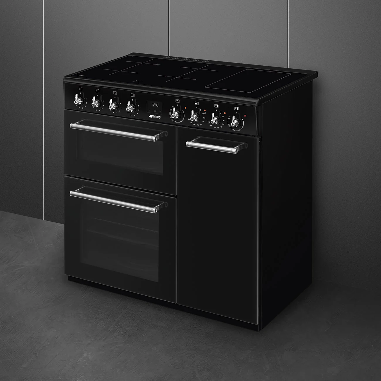 Smeg Concert Classic CX93IMBL 90cm Induction Range Cooker Black - Image 5