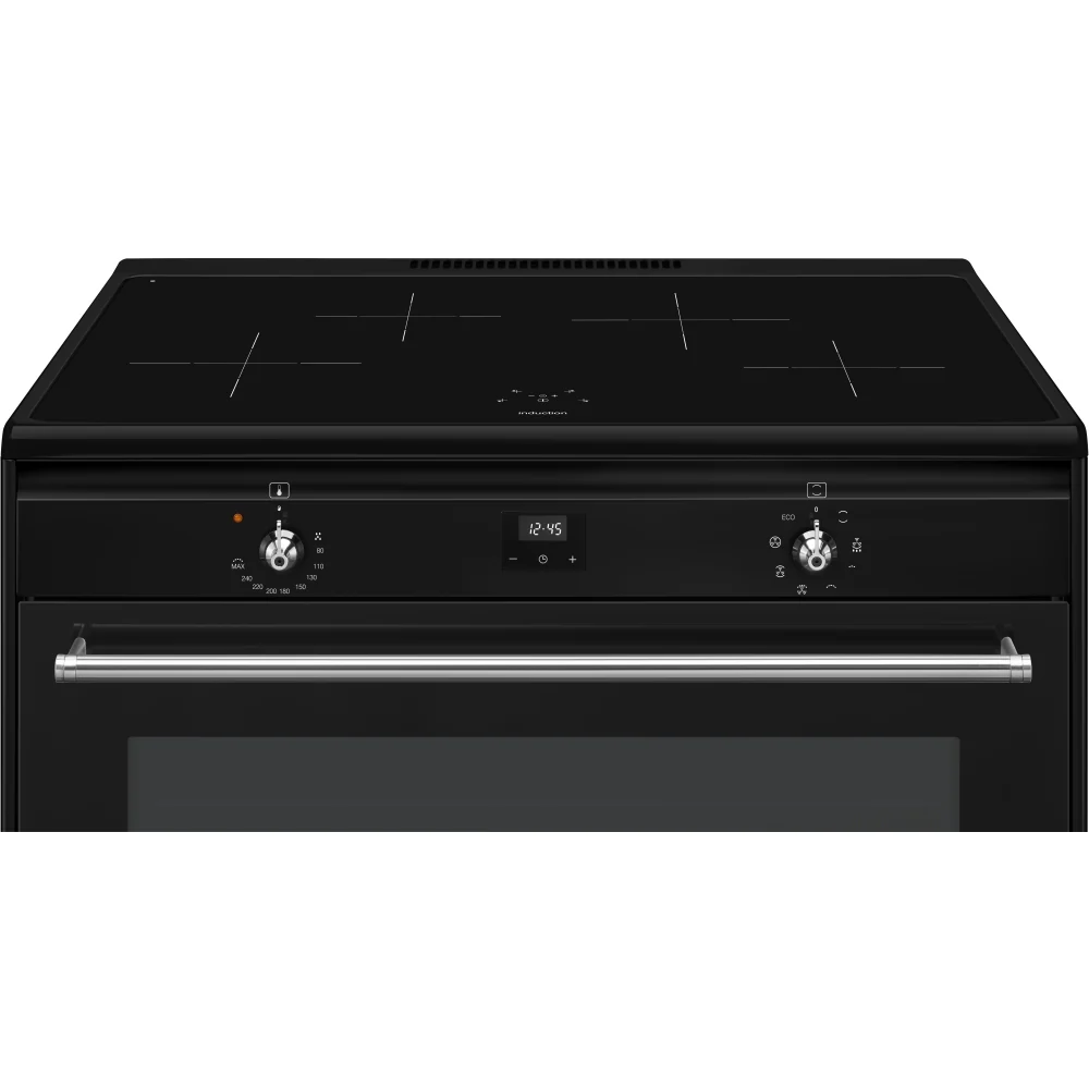 Smeg Concert Classic 90 cm Full Electric Range Cooker with Induction Hob CX91IMBL Black - Image 4