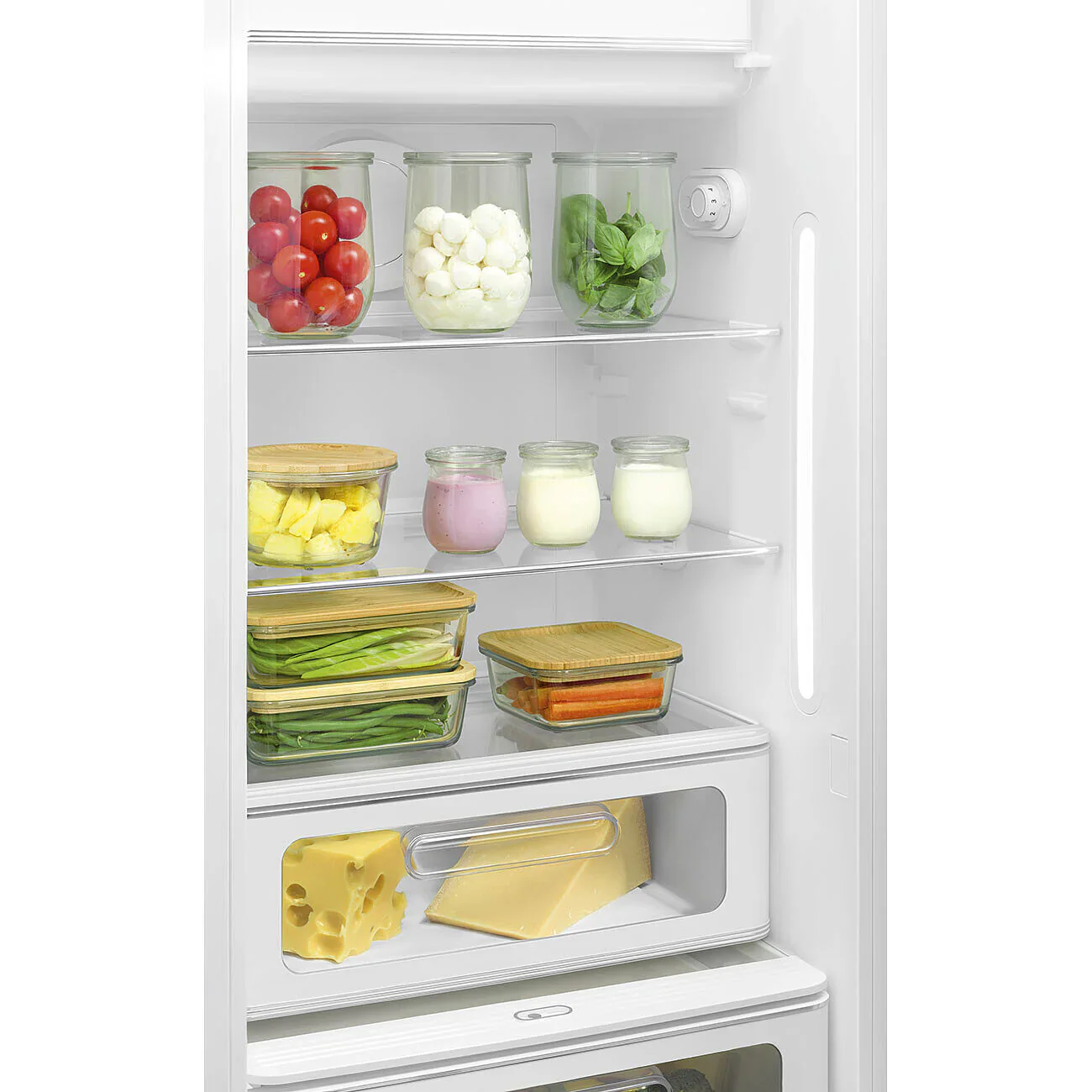Smeg FAB28LBL6UK 50's Style Left Hand Hinge Retro Tall Fridge with Ice Box - Image 2