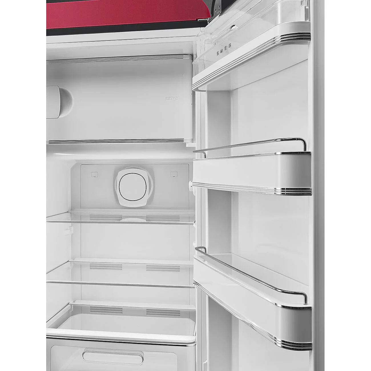 Smeg FAB28RDRB6 50's Style Right Hand Hinge Retro Tall Fridge with Ice Box - Image 2