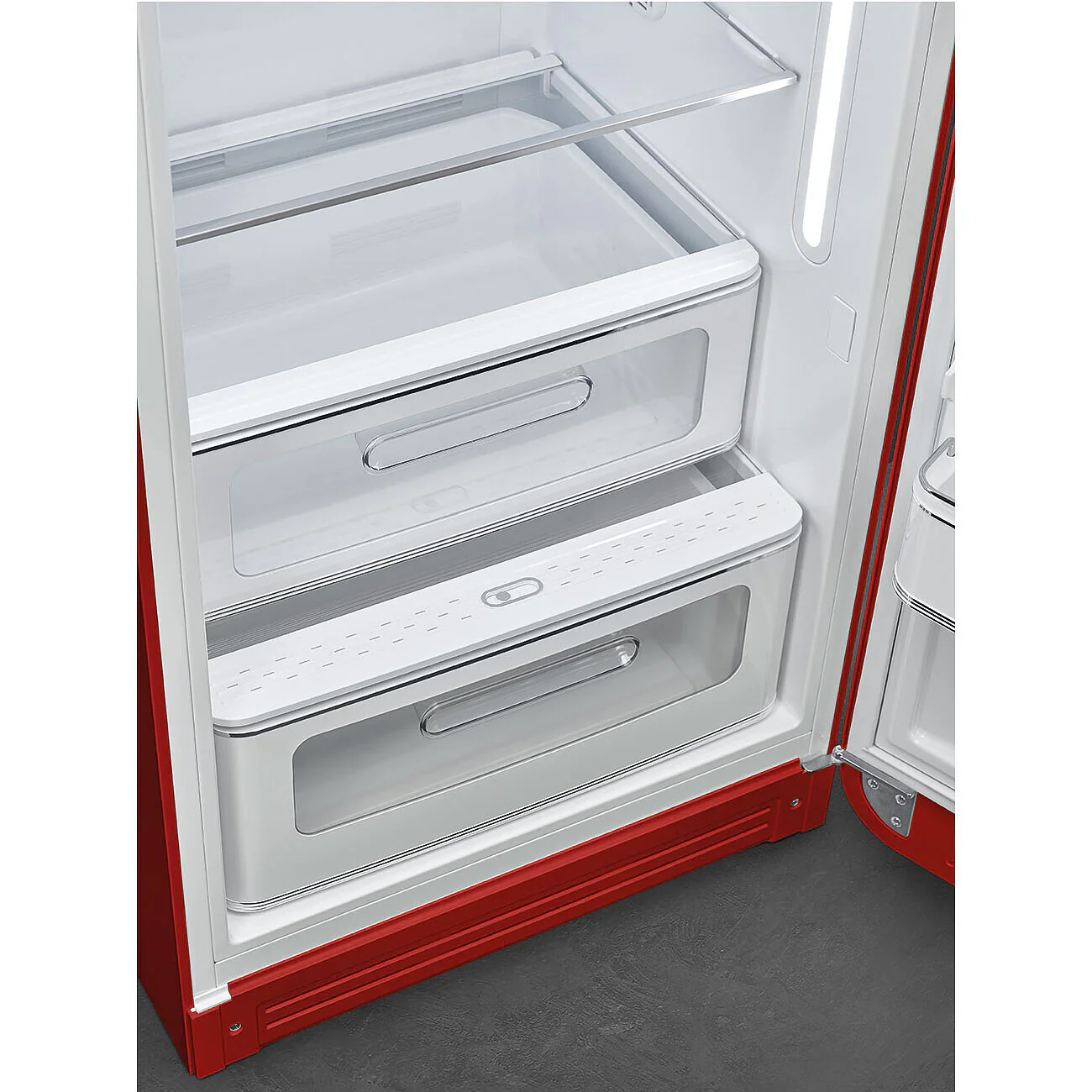 Smeg FAB28RRD6UK 50's Style Right Hand Hinge Retro Tall Fridge with Ice Box - Image 4