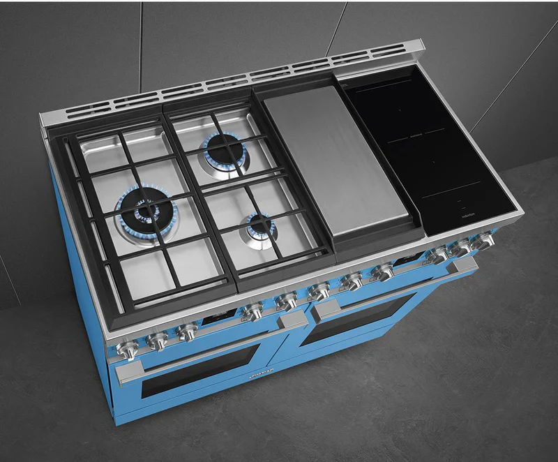 Smeg Portofino CPF120IGMPT Turquoise 120cm Dual Fuel Range Cooker - Image 4