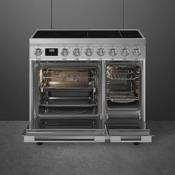 Smeg Portofino CPF92IMX Stainless Steel 90cm Induction Range Cooker - Image 2