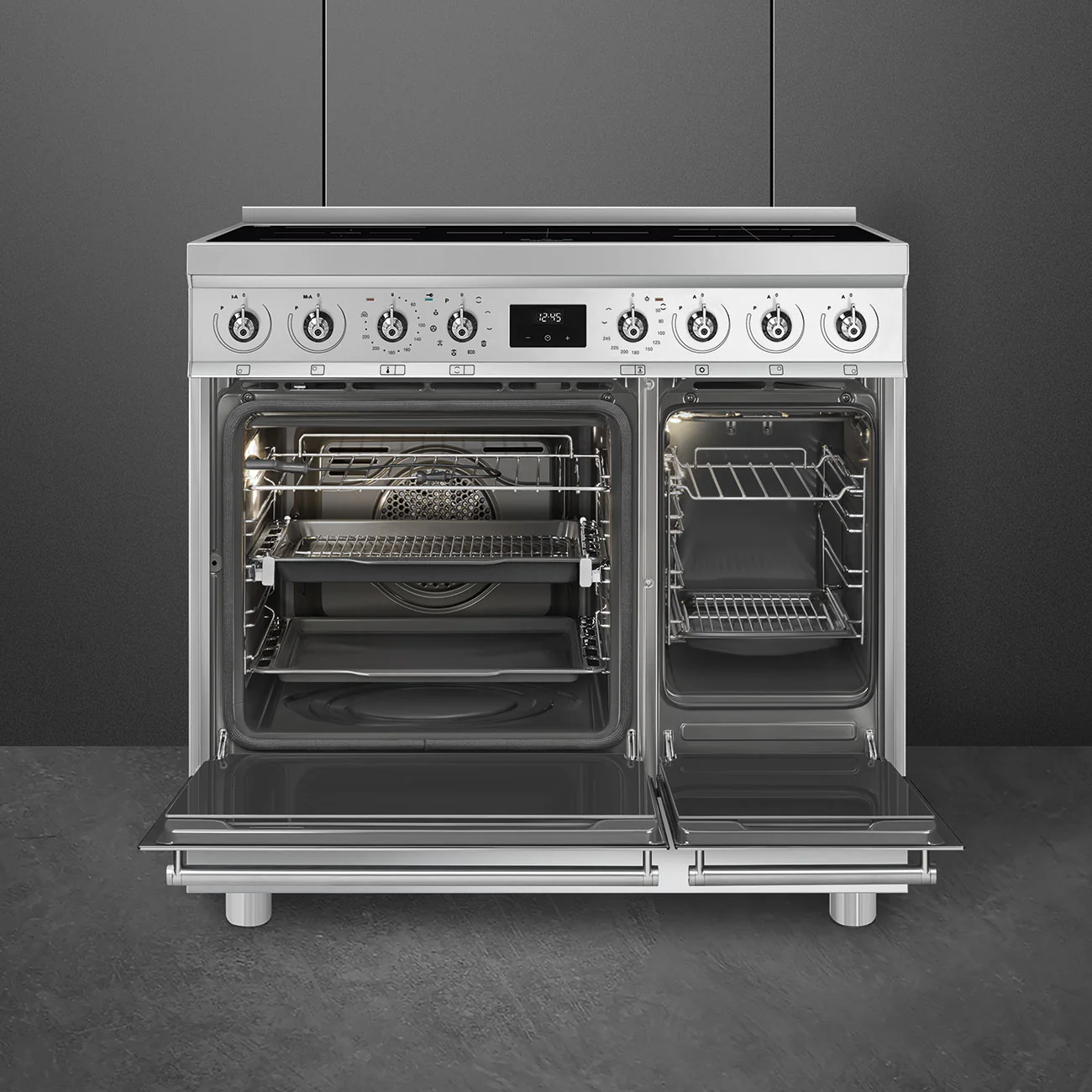 Smeg Symphony Classic C92IPX2 Stainless Steel 90cm Induction Range Cooker - Image 2
