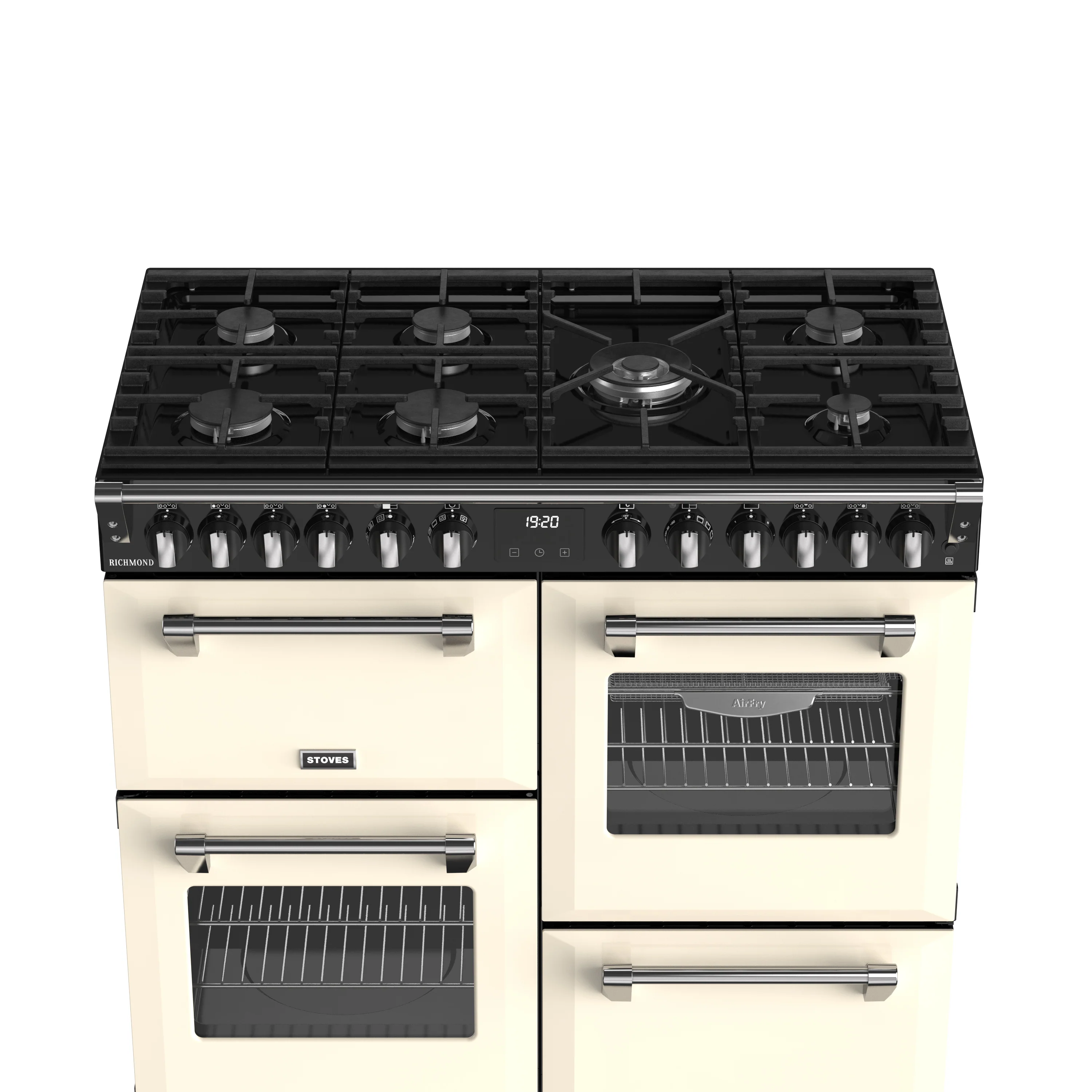 Stoves RCA Richmond 100DF 100cm Dual Fuel Range Cooker 444411857 Cream - Image 3