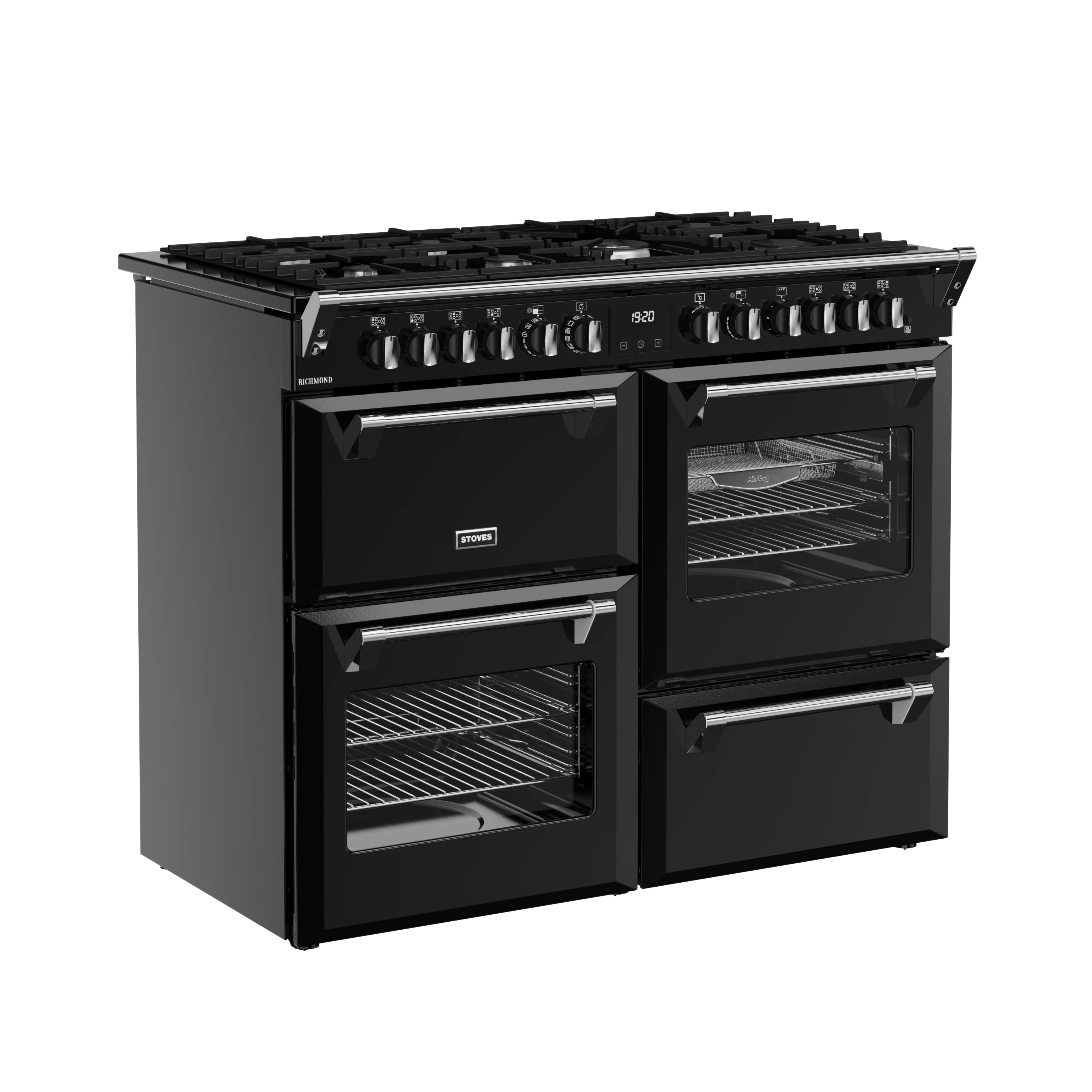 Stoves RCA Richmond 110DF 110cm Dual Fuel Range Cooker 444411862 Black - Image 2