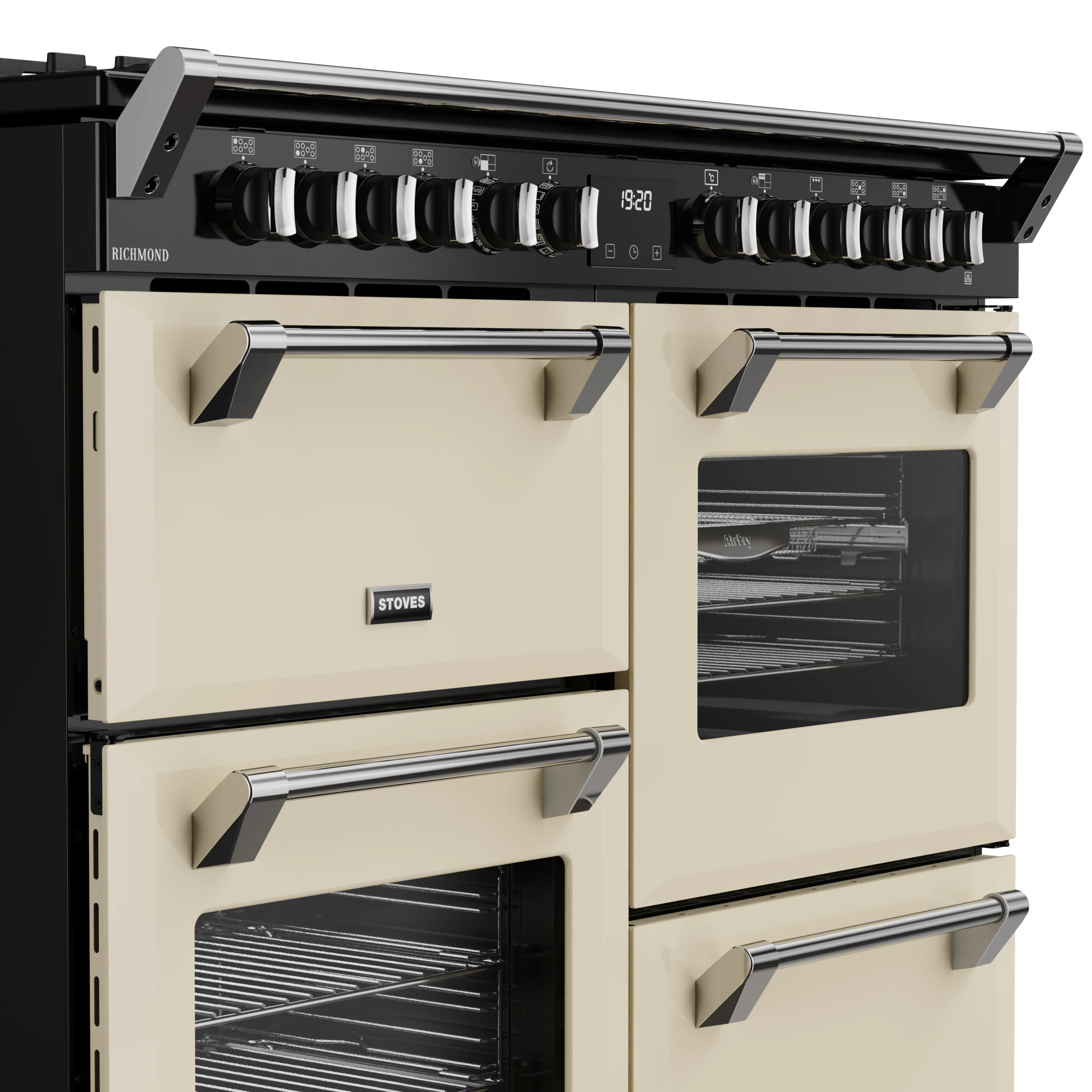 Stoves RCA Richmond 110DF 110cm Dual Fuel Range Cooker 444411863 Cream - Image 3