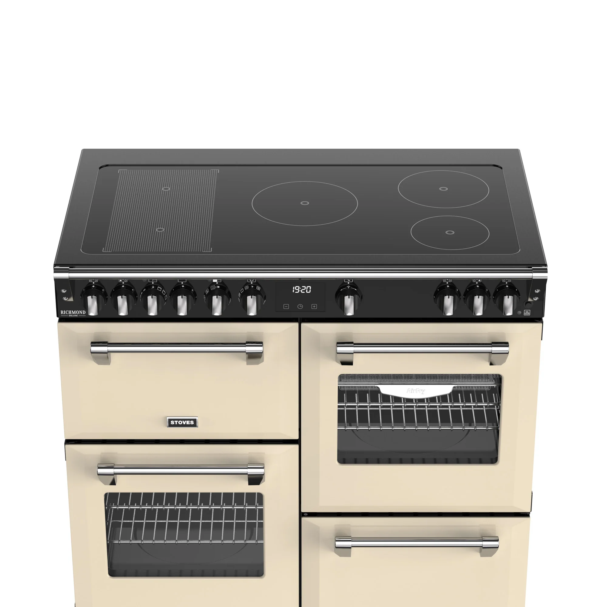 Stoves RCA Richmond Deluxe 100Ei 100cm Induction Range Cooker 444411874 Cream - Image 6