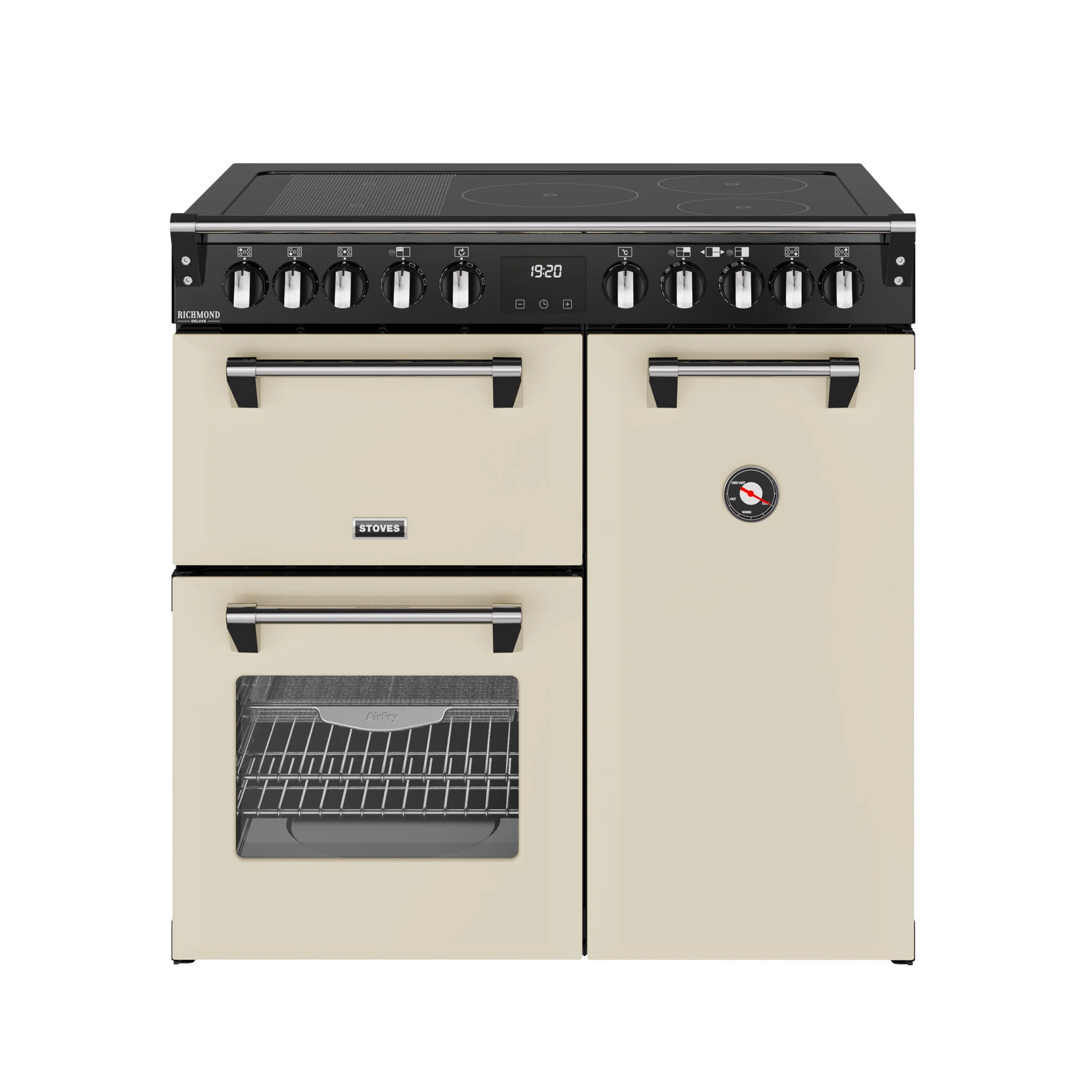 Stoves RCA Richmond Deluxe 90Ei 90cm Induction Range Cooker 444411870 Cream