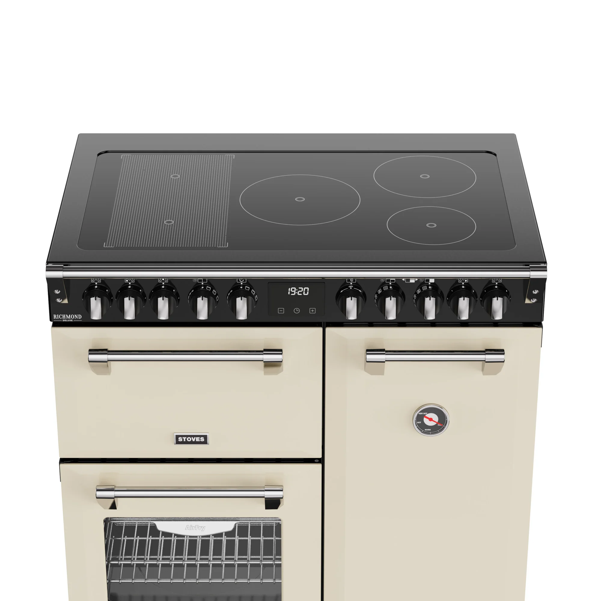 Stoves RCA Richmond Deluxe 90Ei 90cm Induction Range Cooker 444411870 Cream - Image 5