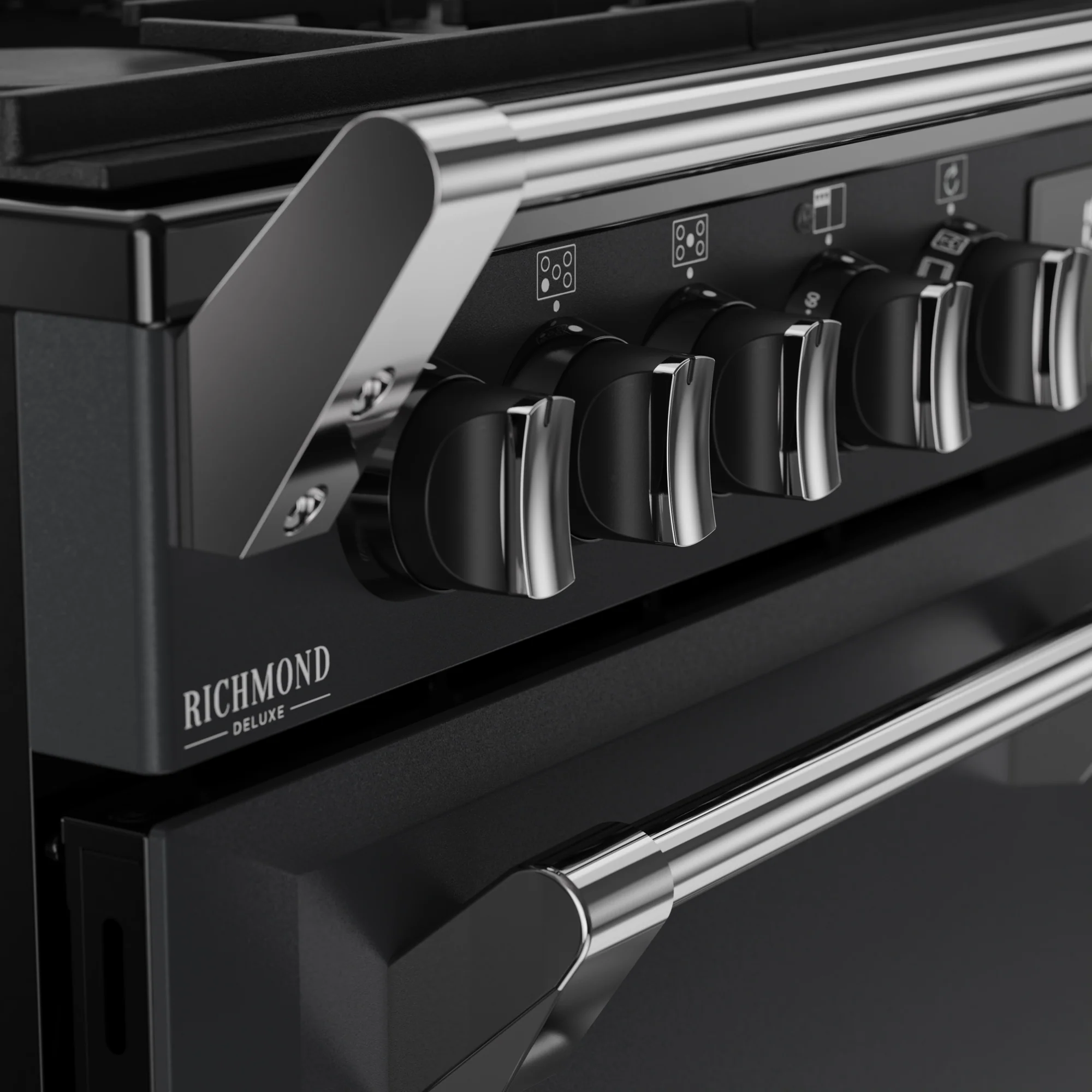 Stoves Richmond Deluxe 90cm Dual Fuel Range Cooker 444412003 Anthracite Grey - Image 4