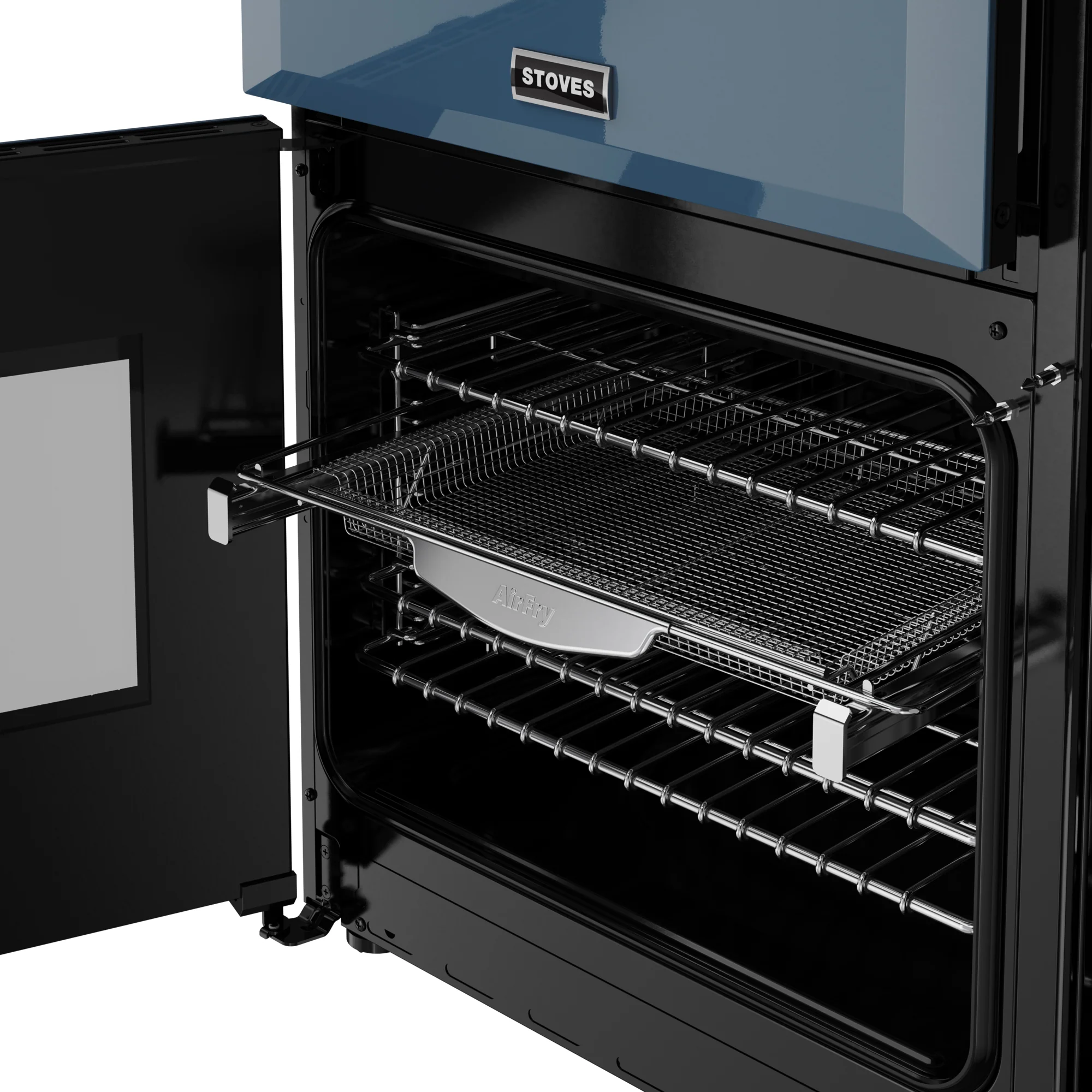 Stoves Richmond Deluxe 90cm Dual Fuel Range Cooker 444412005 Twilight Blue - Image 10